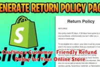Crafting a Customer-Friendly Refund Policy for Your Online Store