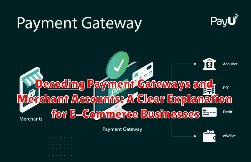 Decoding Payment Gateways and Merchant Accounts: A Clear Explanation for E-Commerce Businesses