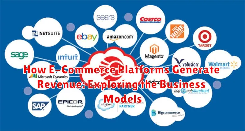 How E-Commerce Platforms Generate Revenue: Exploring the Business Models